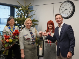 Harcerze i Olgierd Geblewicz